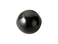 ball-style black lever knob in black